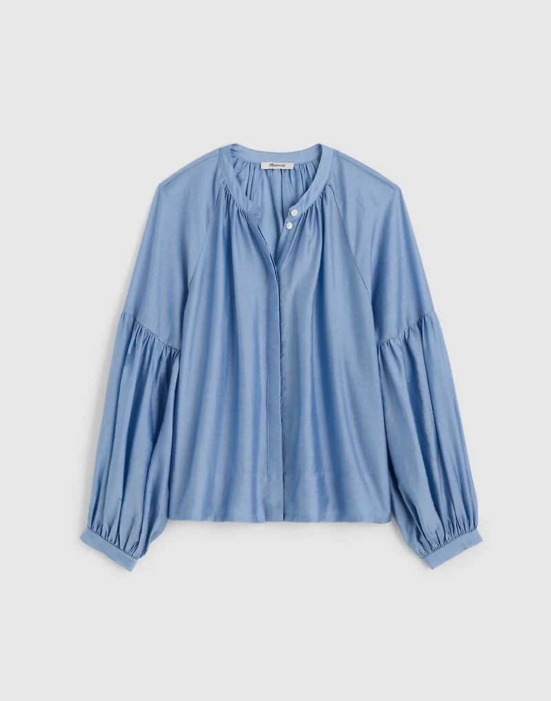 Shirred Balloon-Sleeve Top | Madewell