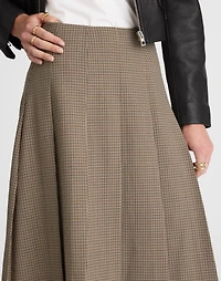 A-Line Midi Skirt in Wool-Blend Twill | Madewell