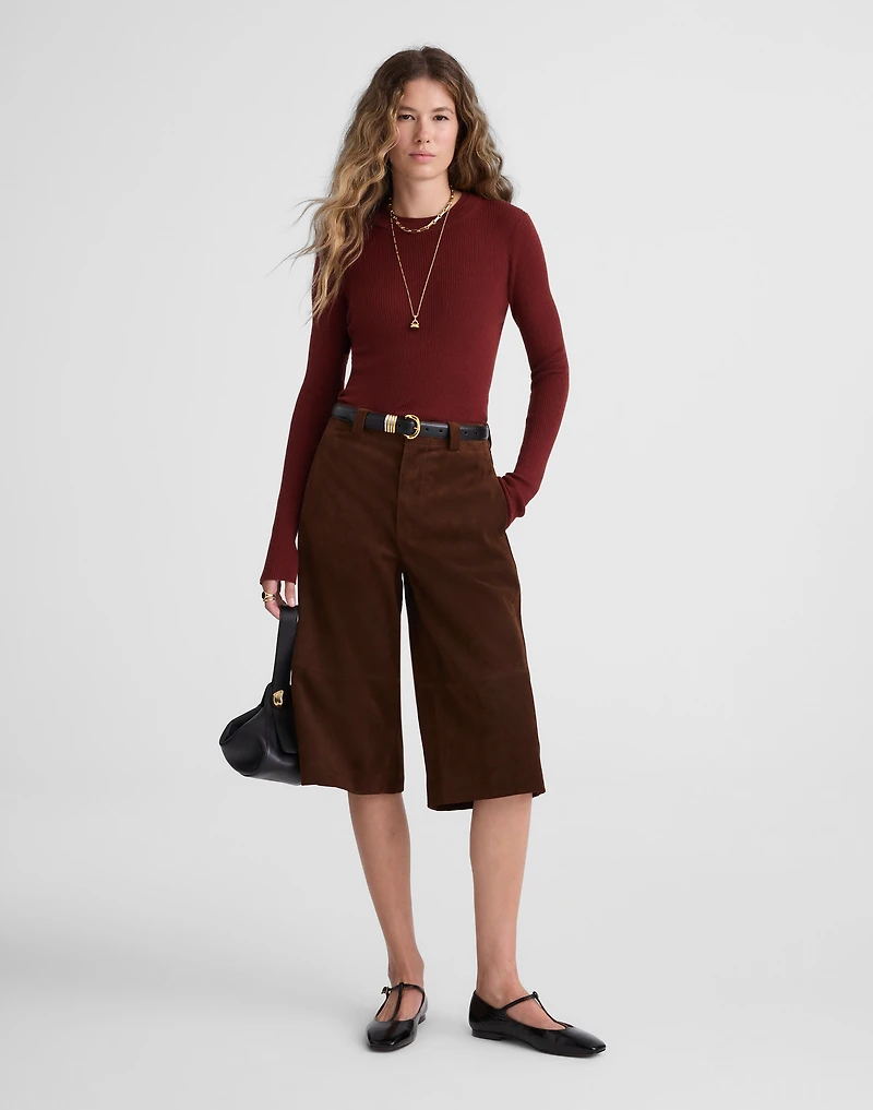 Double-Layered Crewneck Sweater | Madewell