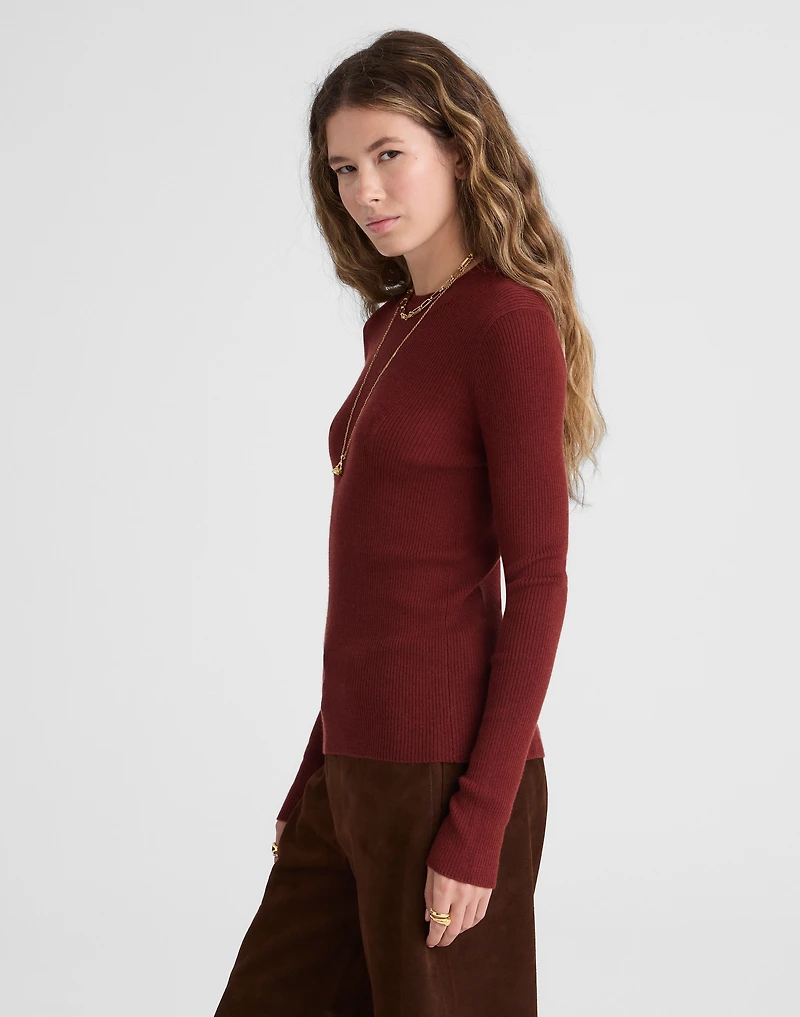 Double-Layered Crewneck Sweater | Madewell
