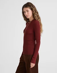Double-Layered Crewneck Sweater | Madewell