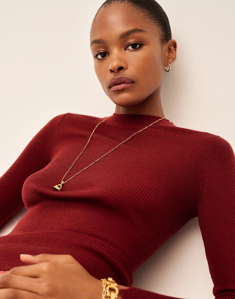 Double-Layered Crewneck Sweater | Madewell