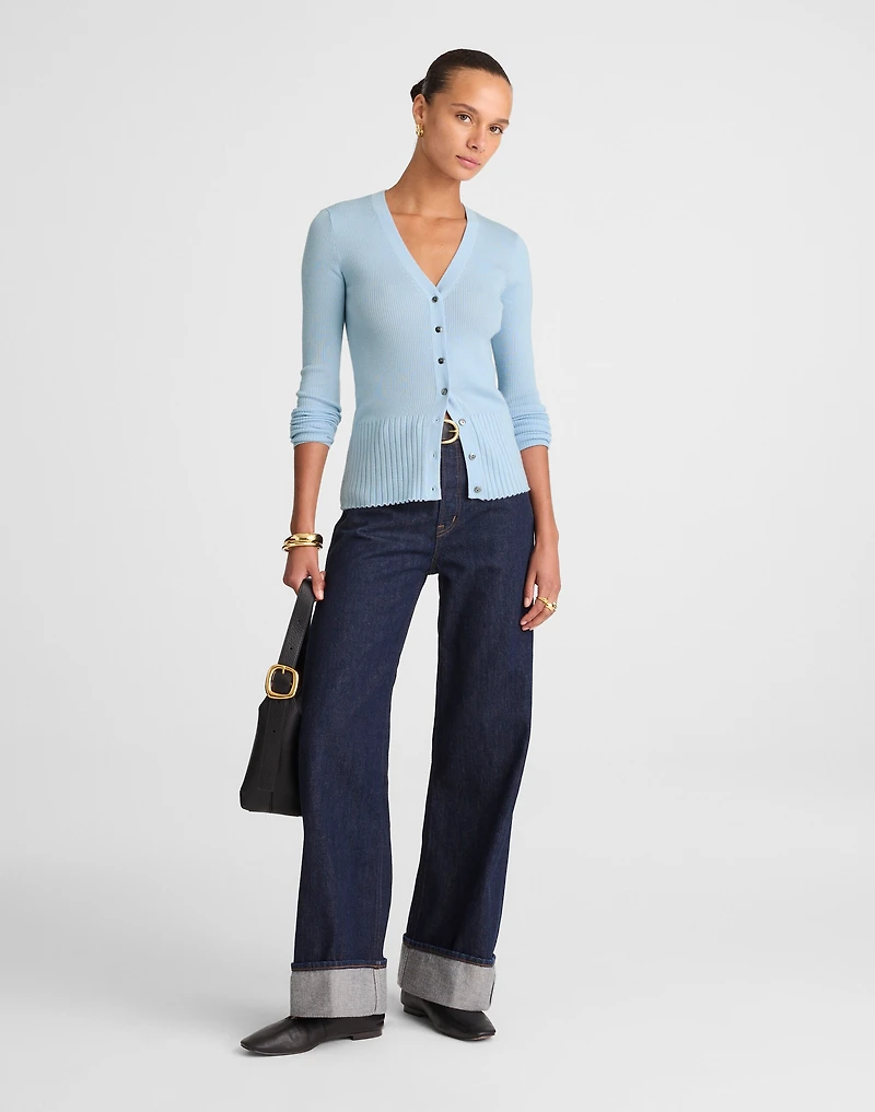 Deep V-Neck Cardigan | Madewell