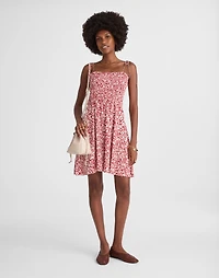 Tie Shoulder Mini Dress Floral | Madewell