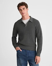 Shaker-Stitch Sweater Polo | Madewell
