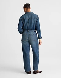 The Curvy Darted Utility Barrel-Leg Jean | Madewell