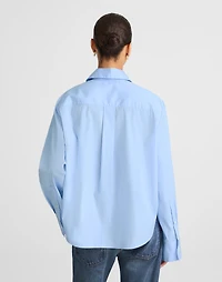 Poplin Easy Y-Neck Button-Up Shirt | Madewell