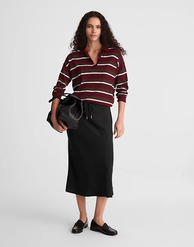 Drawstring Midi Skirt | Madewell