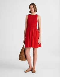 The Melody Scoopback Smocked Mini Dress | Madewell