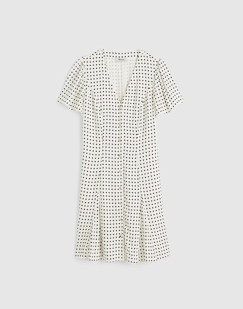 Button-Front Mini Dress | Madewell