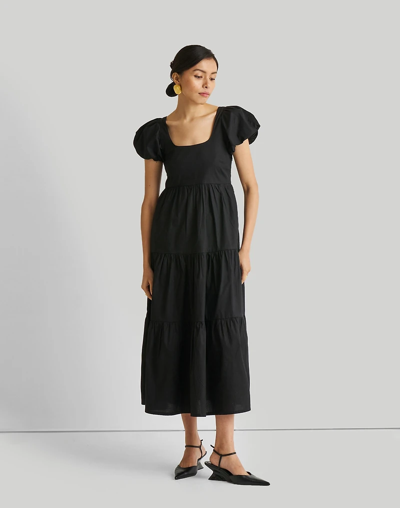 Reistor Puff Sleeve Tiered Maxi Dress | Madewell