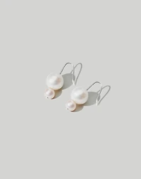 Maslo Jewelry Double Orb Pearl Earrings | Madewell