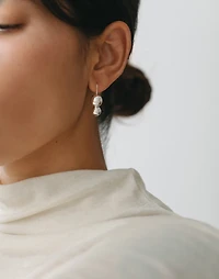 Maslo Jewelry Double Orb Silver Earrings | Madewell