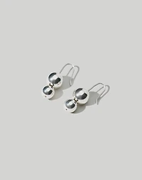 Maslo Jewelry Double Orb Silver Earrings | Madewell