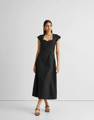 Reistor® Ruched Dress with Front Slit | Madewell