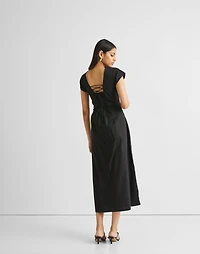 Reistor® Ruched Dress with Front Slit | Madewell