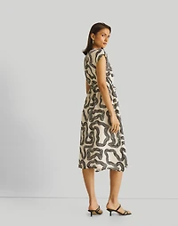 Reistor® Deep V-neck. Gathered Dress | Madewell