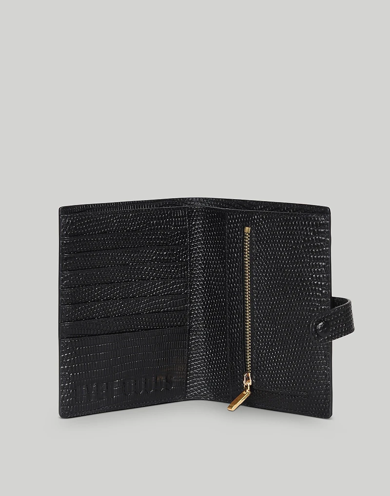 Hyer Goods Traveler's Wallet with Coin Pocket- Black LIzard | Madewell