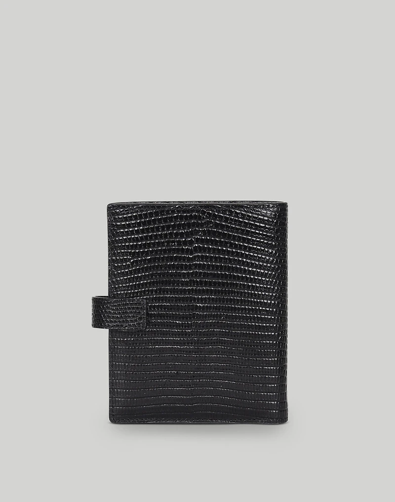 Hyer Goods Traveler's Wallet with Coin Pocket- Black LIzard | Madewell