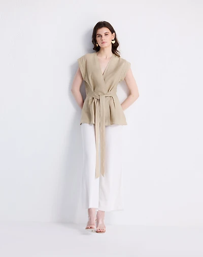 Reistor® Power Moves Hemp Short Sleeve Top Neutral Beige | Madewell