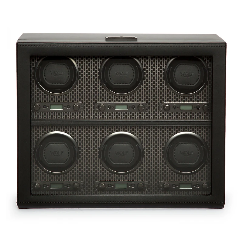 Axis Powder Coat Grey 6 Piece Watch Winder