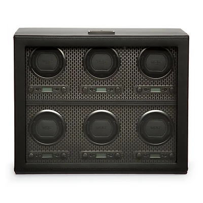 Axis Powder Coat Grey 6 Piece Watch Winder