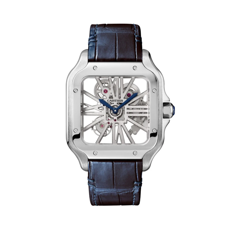 Santos de Cartier Large Manual Skeleton 40 mm Stainless Steel