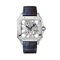 Santos de Cartier Large Manual Skeleton 40 mm Stainless Steel