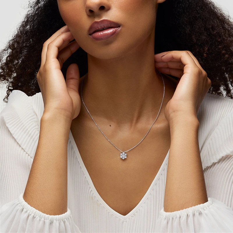 White Gold Pendant, Large