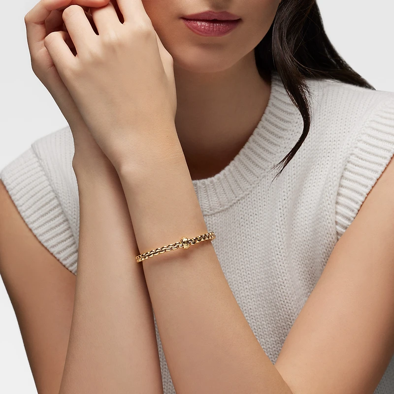 Eka Small Flex'it Yellow Gold Bracelet