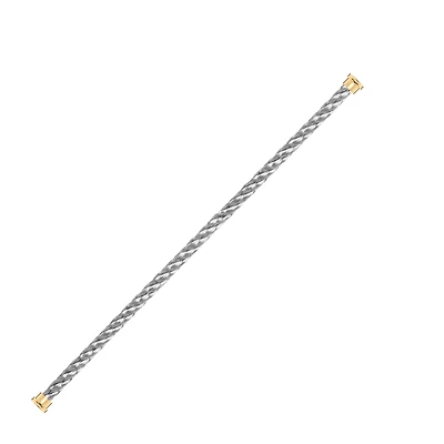Yellow Gold Plated and Stainless Steel Large Cable