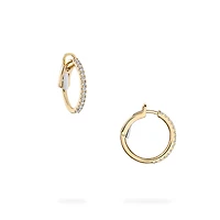 Diamond Hoop Earrings, Small