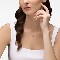 Yellow Gold Ruby Pendant Necklace