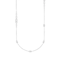Move Uno White Gold and Diamond Necklace