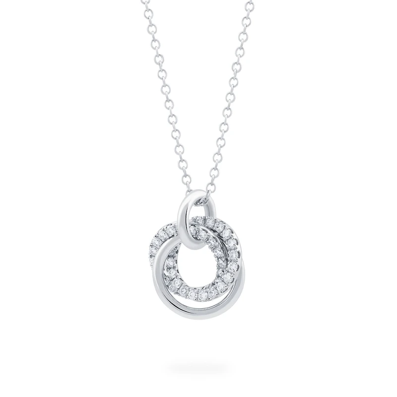 Small Diamond Circle Pendant