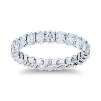 Platinum 2.16ct Oval Cut Eternity Band