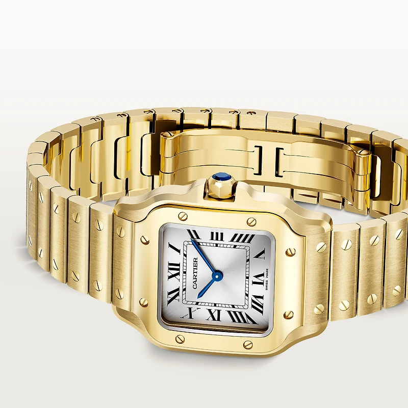 Santos de Cartier Small Quartz 27 mm Yellow Gold