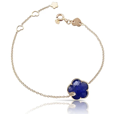 Petit Joli Rose Gold, Lapis-Lazuli and Diamond Bracelet