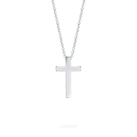 Sterling Silver Cross Pendant for Kids, Large