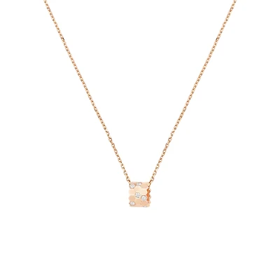 Bee de Chaumet Small Rose Gold and Diamond Pendant