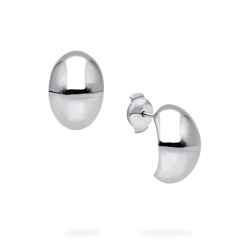 Silver Bombe Earrings