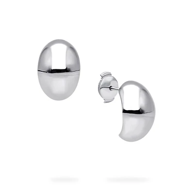 Silver Bombe Earrings