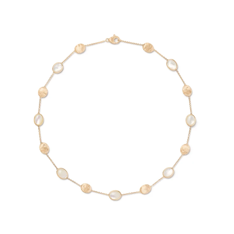 Siviglia Yellow Gold and Mother-of-Pearl Necklace