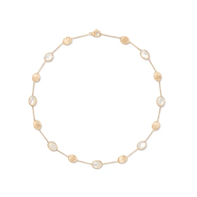Siviglia Yellow Gold and Mother-of-Pearl Necklace