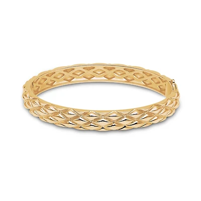 Yellow Gold Serpent Bangle, Small