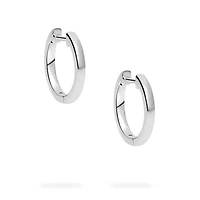 Sterling Silver 15 mm Huggie Earrings