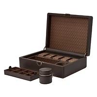 Earth Coffee 5 Piece Watch Case with Storage