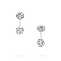 Diamond Cluster Jacket Earrings