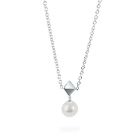 Freshwater Pearl and Stud Drop Pendant