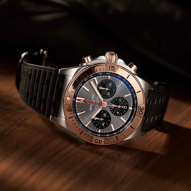 Chronomat B01 Automatic Chronograph 42 mm Stainless Steel and Red Gold